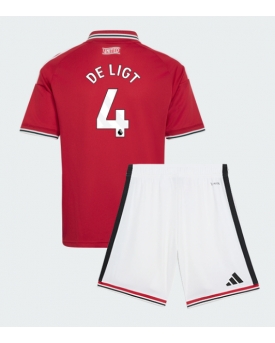 Manchester United Matthijs de Ligt #4 Maglia Gara Casa Repliche 2026-27 Bambino Maniche Corte Manchester United Matthijs de Ligt #4 Maglia Gara Casa Repliche 2026-27 Bambino Maniche Corte